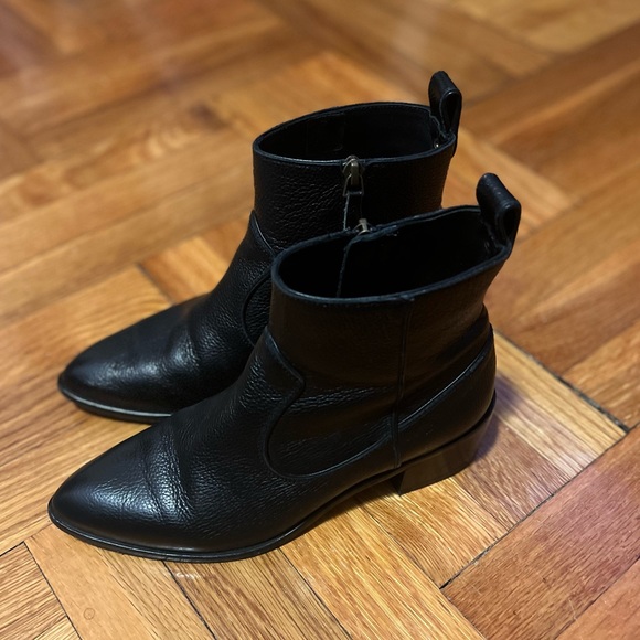 Veronica Beard Vero Couio Chelsea Leather Booties - Picture 4 of 13